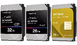 WD unveils new high-capacity 32TB SMR and 26TB CMR disk drives