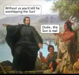 Worshiping the sun